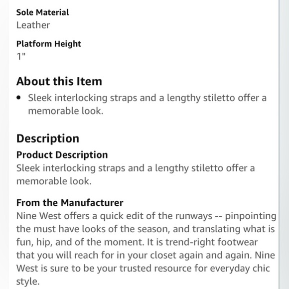 NINE WEST FONTINA platform stiletto heels women’s size 9 - Picture 4 of 17